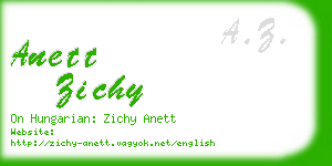 anett zichy business card